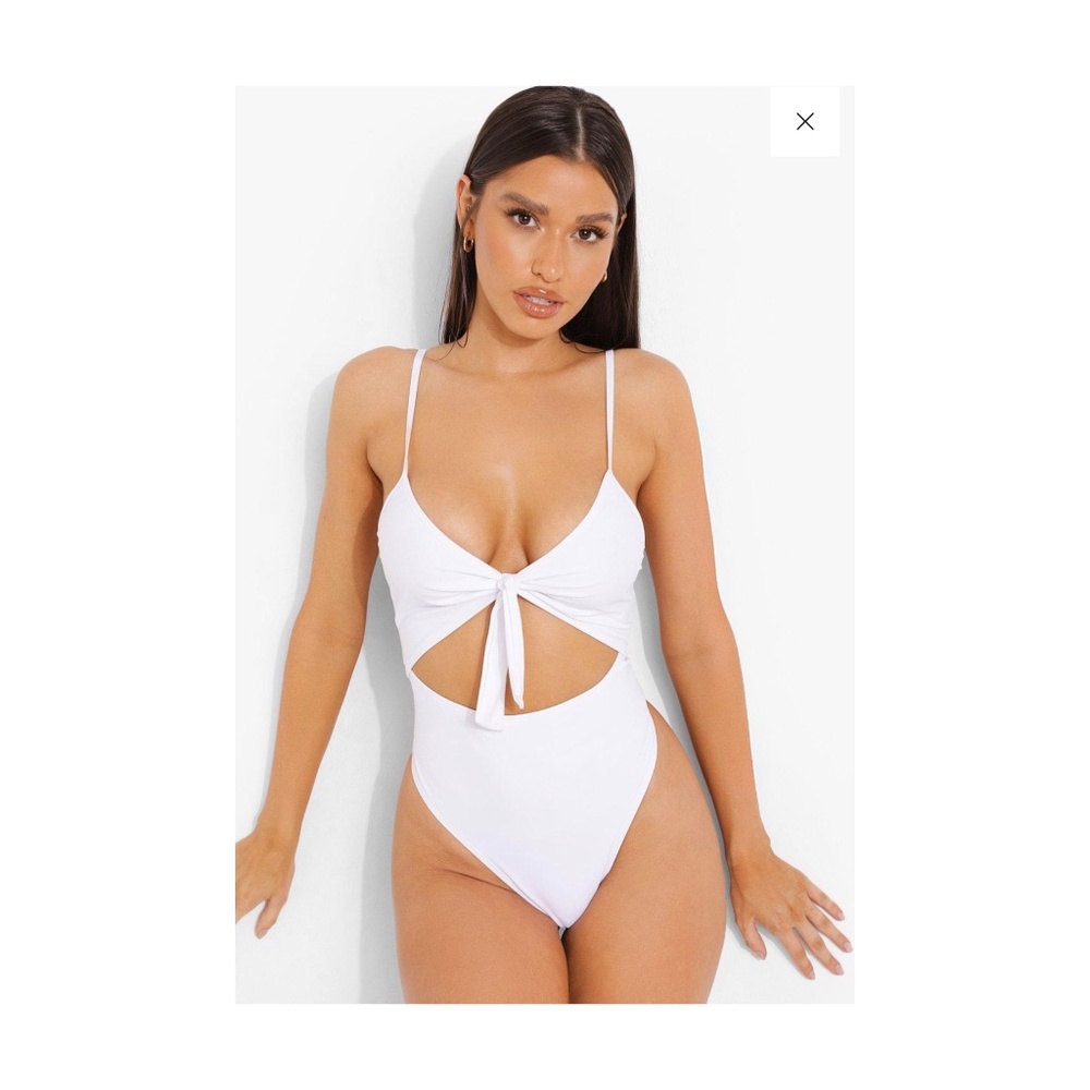 BRIDE TIE FRONT CUT OUT SWIMSUIT